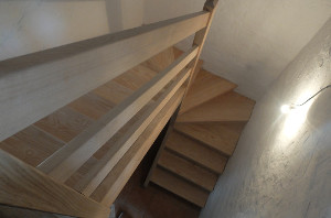 escalier intérieur bois
